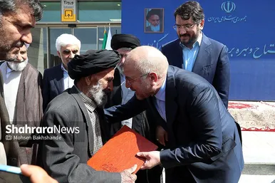 افتتاح فرودگاه گناباد با حضور رئیس مجلس و وزیر راه