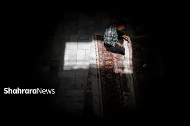 عکس‌هایی از بازار فرش مشهد