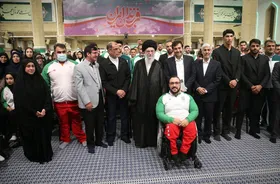 عکس&zwnj;هایی از دیدار اعضای کاروان&zwnj;های اعزامی ایران به بازی&zwnj;های المپیک و پارالمپیک ۲۰۲۴ پاریس