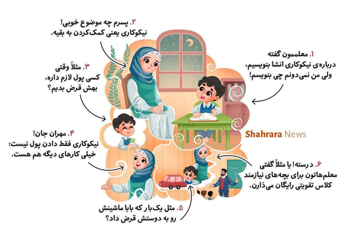 داستان تصویری کودک | نیکوکاری‌های کوچک