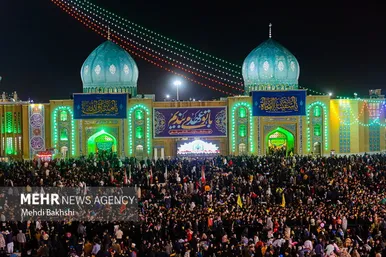 عکس | حال و هوای مسجد جمکران در شب نیمه شعبان