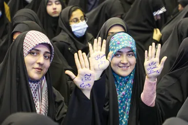 اجتماع دانشجویان بسیجی در دانشگاه فردوسی