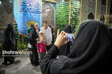 گزارش تصویری | حال و هوای حرم مطهر رضوی در شب میلاد پیامبر اکرم