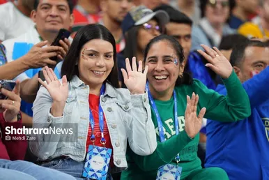 تماشاگران دیدار فرانسه و مراکش