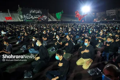 عزاداری دهه اول محرم در ورزشگاه تختی مشهد