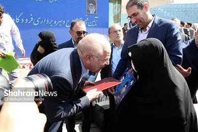 افتتاح فرودگاه گناباد با حضور رئیس مجلس و وزیر راه