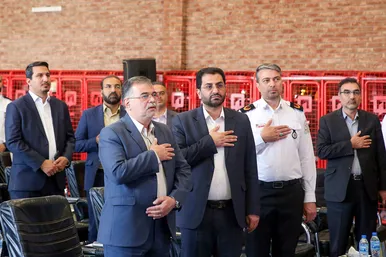 رژه ناوگان خودرویی آتش نشانی مشهد