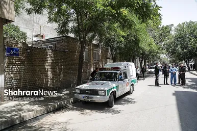 گزارش تصویری | بازسازی صحنه قتل در خیابان خواجه ربیع مشهد