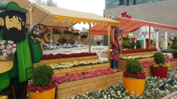 شهروند خبرنگار | المان‌های نوروز ۱۴۰۱ در میدان جانباز مشهد