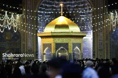گزارش تصویری | حرم امام هشتم در شب میلاد امام علی(ع)