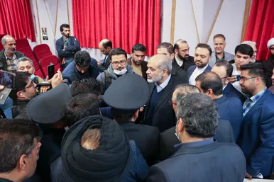 مراسم آغاز عملیات اجرایی طرح شبکه جمع آوری و انتقال فاضلاب شهر رضویه