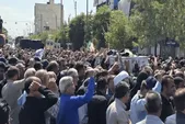 مراسم تشییع شهید استوار دوم علیرضا زارعی ثانی در بردسکن برگزار شد