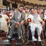 عکس | مراسم ازدواج ۱۱۴ زوج کم‌توان جسمی