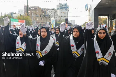 گزارش تصویری | راهپیمایی ۱۳ آبان ۱۴۰۳ در مشهد