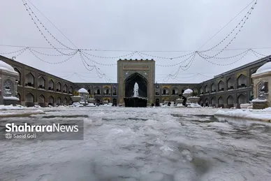 گزارش تصویری | بارش برف در مشهد
