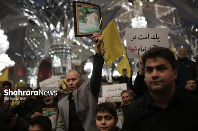 گزارش تصویری | اجتماع مهاجران افغانستانی ساکن مشهد در سوگ قائد امت