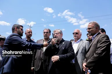 گزارش تصویری | افتتاح فاز اول میان‌گذر جنوبی مشهد