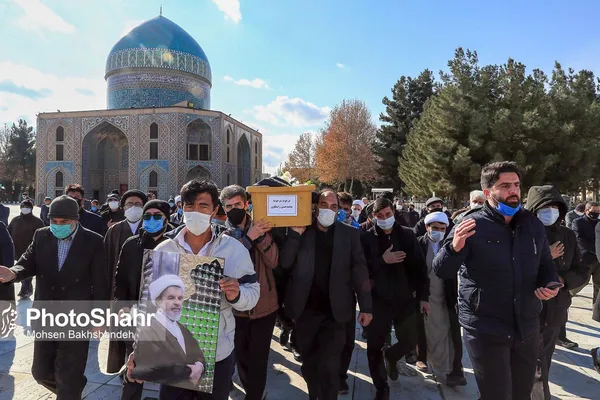 تشییع پیکر مرحوم «محمدحسن راستگو» در مشهد + تصاویر