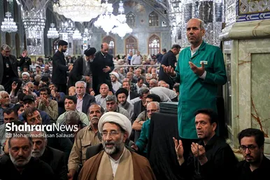 مراسم بزرگداشت هفتمین روز شهادت شهدای خدمت در حرم مطهر رضوی