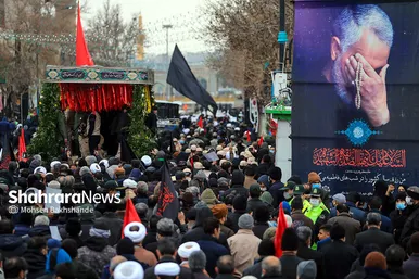اجتماع عزاداران فاطمی و تشییع پیکر ۹ شهید دفاع مقدس و مدافع حرم