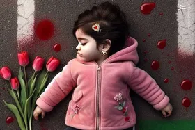 حضور خانواده&zwnj;ها و دخترانشان بر مزار دختر کاپشن صورتی در سالروز شهادت سردار سلیمانی + عکس
