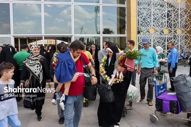 عکس‌های بازگشت اولین کاروان حجاج خراسانی به مشهد