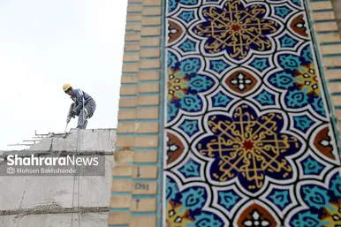 مراسم آغاز عملیات احداث رواق مبارک امیرالمومنین علیه السلام در حرم رضوی