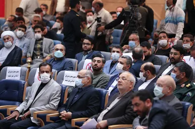 مراسم گرامیداشت شهید حجت‌الاسلام «سیدرضا کامیاب» با حضور رئیس مجلس شورای اسلامی