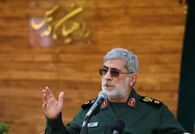ویدئو| حضور فرمانده سپاه قدس در موکب "نداء الاقصی"