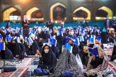 مراسم احیاء شب ۲۱ ماه مبارک رمضان در حرم مطهر رضوی