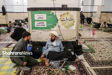 گزارش تصویری | آیین معنوی اعتکاف در حرم مطهر رضوی