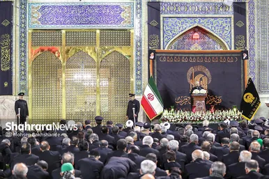 شام غریبان حسینی در حرم مطهر رضوی