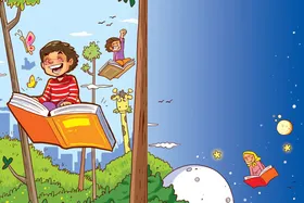 دنیای قشنگ کتاب&zwnj;ها | روایتی کودکانه از کتاب و کتابخوانی
