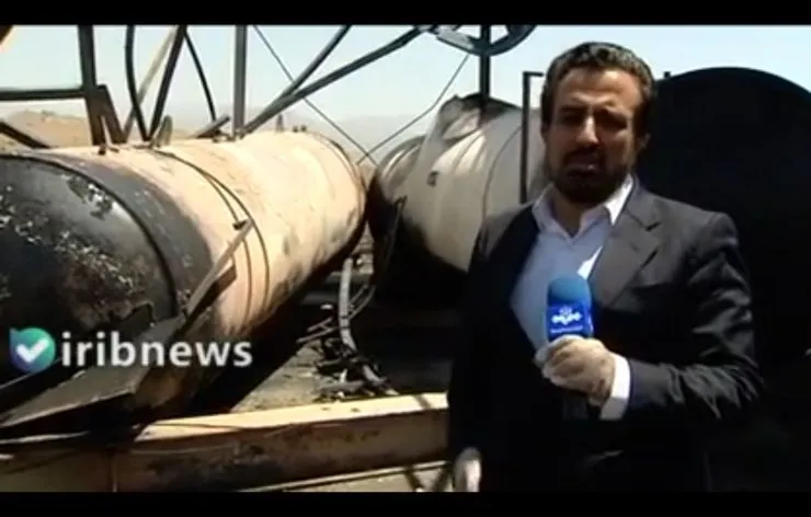 اولین فیلم از محل انفجار مخازن گاز در شرق تهران