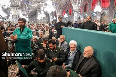 مراسم بزرگداشت شهدای خدمت در حرم مطهر رضوی