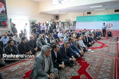 گزارش تصویری | بهره برداری از پل غربی سطح سوم تقاطع غیرهمسطح خیام مشهد