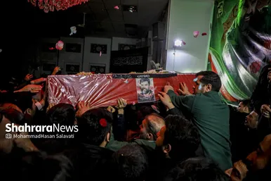 گزارش تصویری | مراسم وداع با پیکر شهید مدافع امنیت «مهدی ظریف» در مشهد