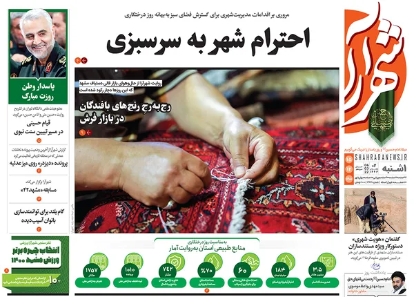 صفحه نخست روزنامه‌های کشور - یکشنبه ۱۵ اسفند ۱۴۰۰