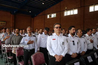 رژه ناوگان خودرویی آتش نشانی مشهد