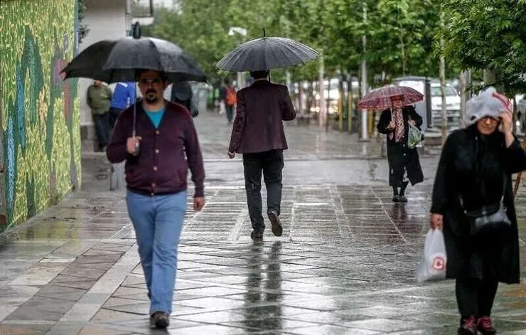 بارش باران در راه خراسان رضوی (۲۰ آبان ماه ۱۴۰۱)