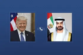 گفت&zwnj;وگوی تلفنی رئیس امارات با ترامپ درباره تحولات خاورمیانه