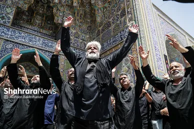 گزارش تصویری | عزاداری روز تاسوعای حسینی در حرم امام‌رضا(ع) (۱۴ تیر ۱۴۰۴)