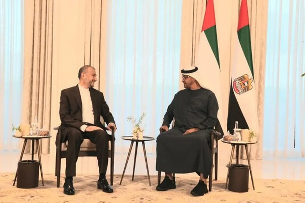 امیرعبداللهیان با رئیس دولت امارات دیدار کرد