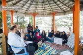روایتی از تدریس جهادی در جوار مزار شهدا + فیلم