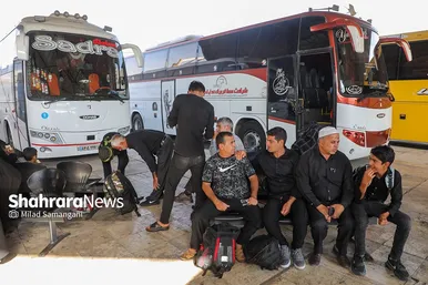 پایانه مسافربری مشهد در روز شهادت امام رضا (ع)