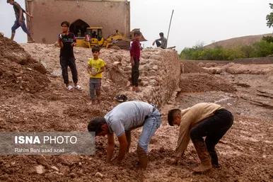 خسارات سیل در روستاهای کرمان