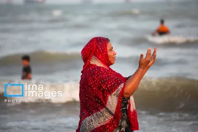 گزارش تصویری | آخرین چهارشنبه ماه صفر در ساحل بندرعباس