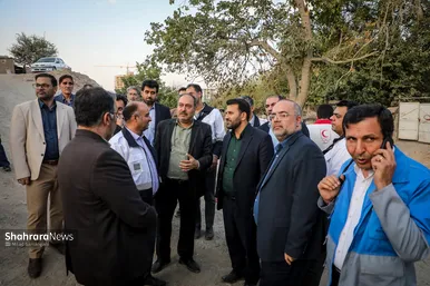 گزارش تصویری | بازدید مدیران استانی، ستاد بحران استان و مدیران شهرداری از مسیل‌ها و ارتفاعات جنوبی مشهد