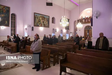 مراسم سال نو میلادی در کلیسای «تارگمانچاتس» تهران