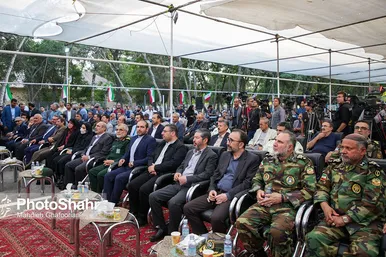 آیین بازگشایی معابر پادگان لشکر 77